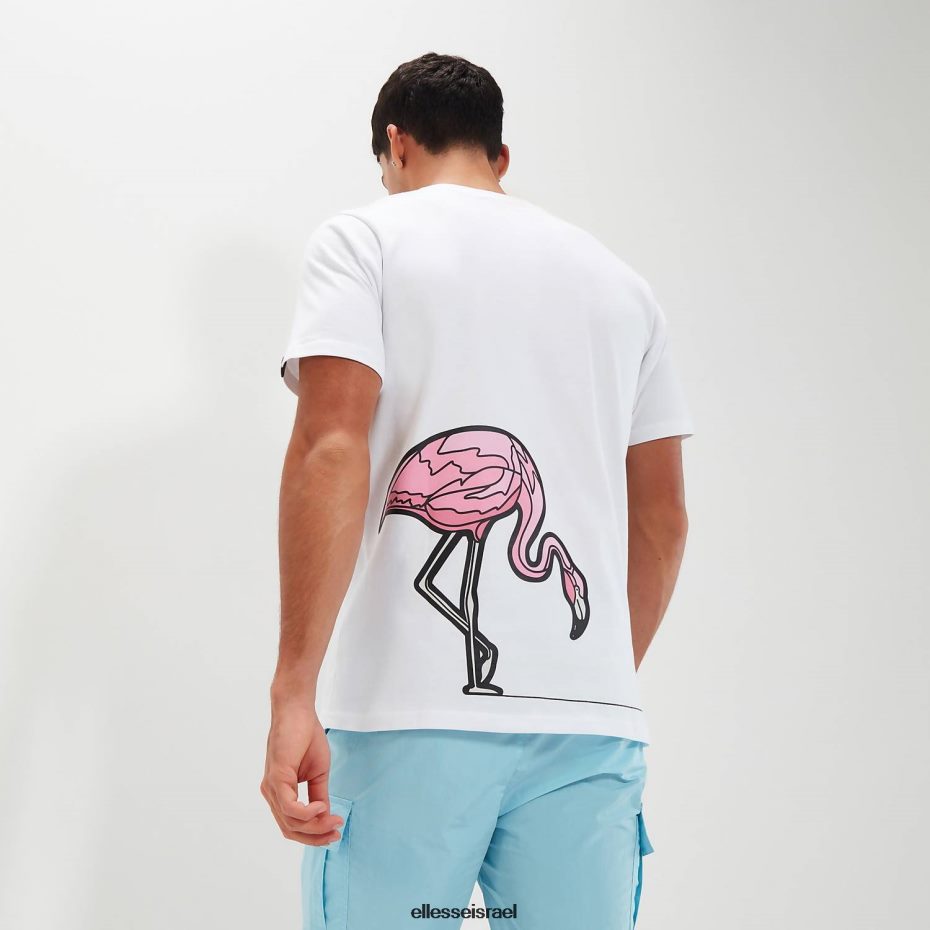 Ellesse הַלבָּשָׁה לבן גברים סרן טי 8T0ZPV334