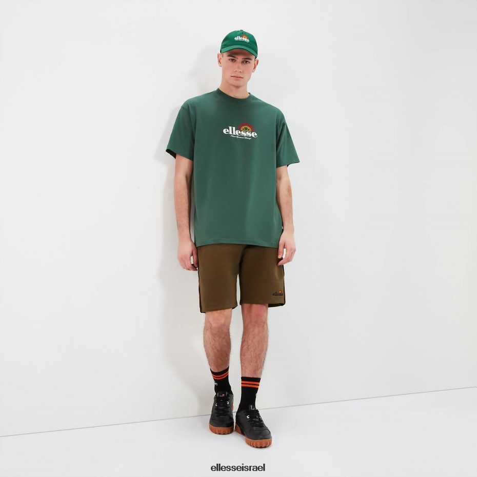 Ellesse הַלבָּשָׁה ירוק כהה גברים טי איסטס 8T0ZPV347