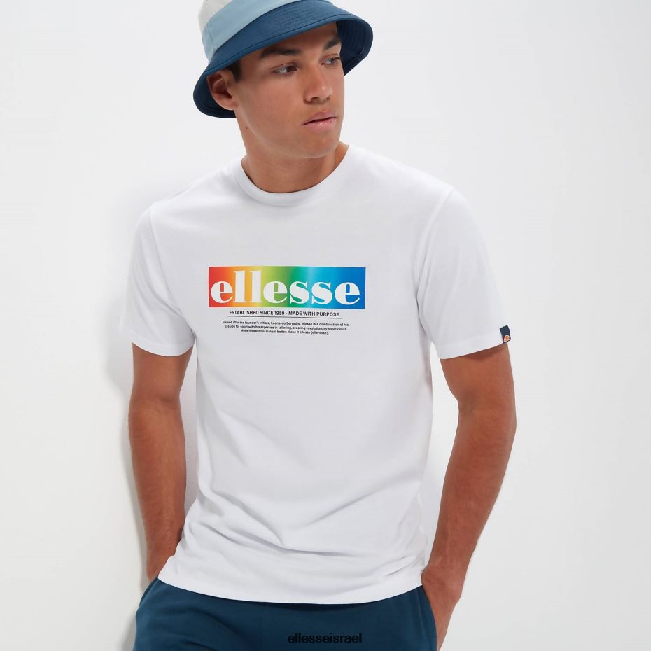 Ellesse הַלבָּשָׁה לבן גברים טי אלגריו 8T0ZPV357