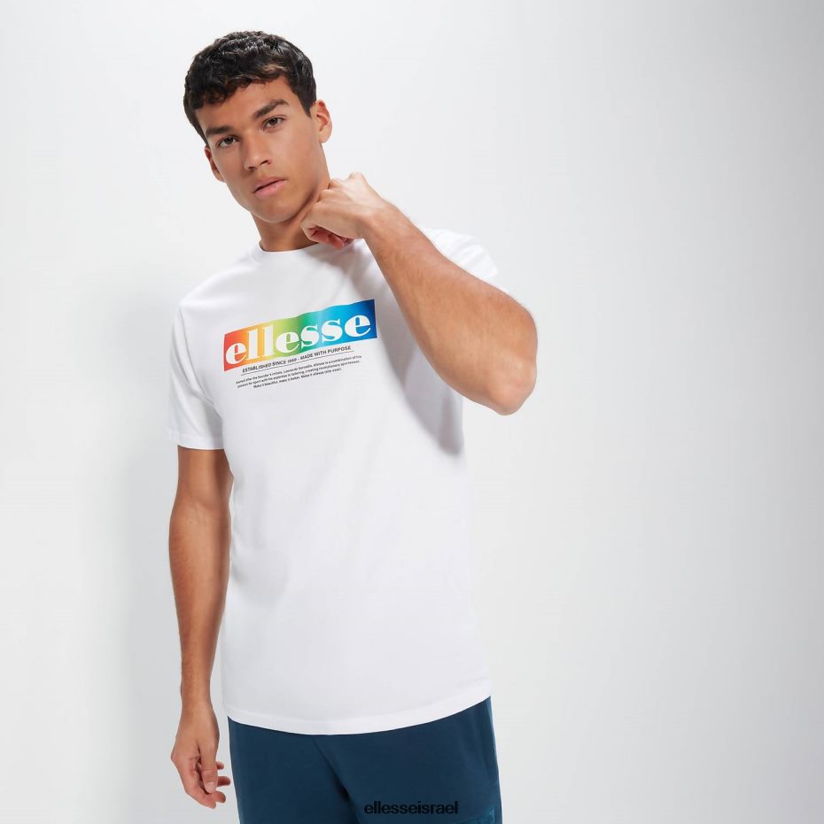 Ellesse הַלבָּשָׁה לבן גברים טי אלגריו 8T0ZPV357