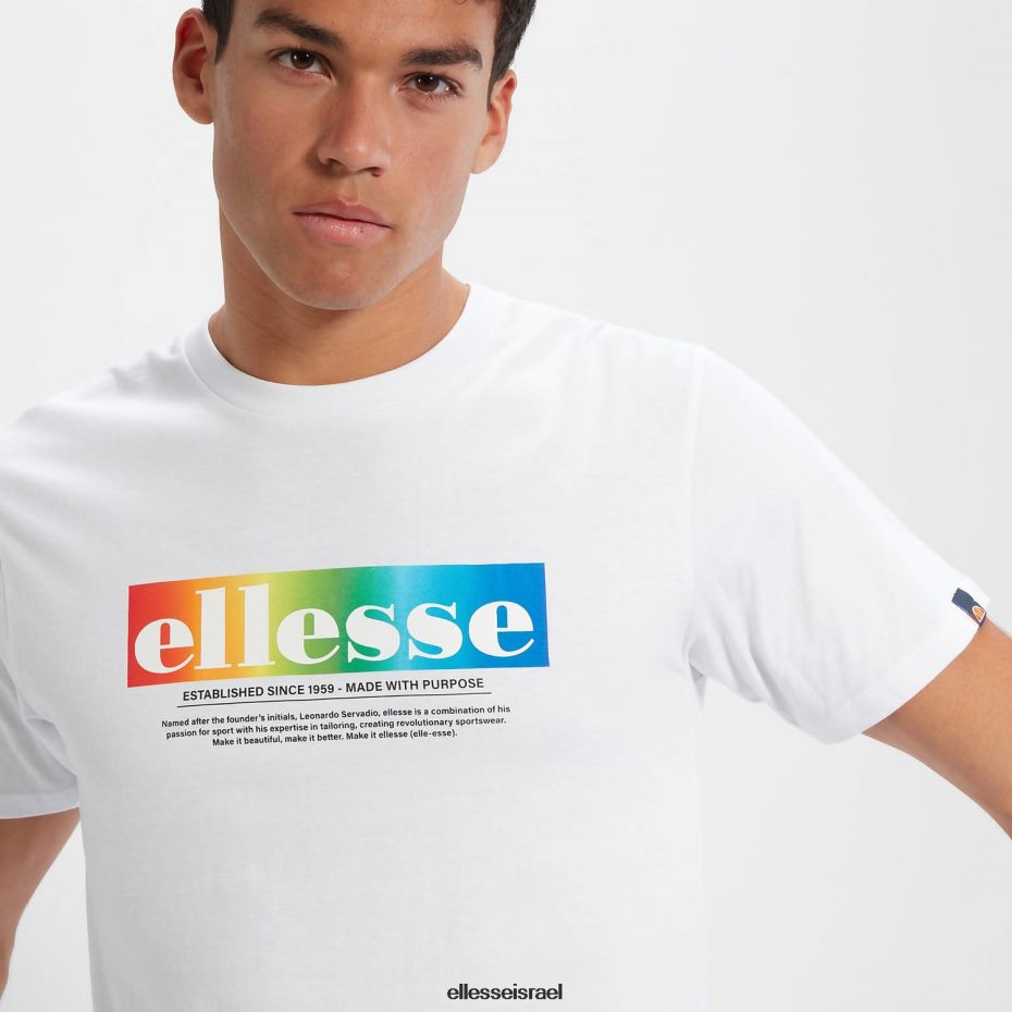 Ellesse הַלבָּשָׁה לבן גברים טי אלגריו 8T0ZPV357