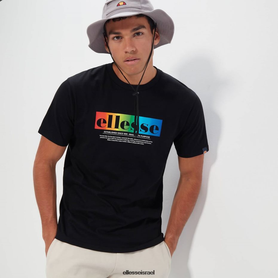 Ellesse הַלבָּשָׁה שָׁחוֹר גברים טי אלגריו 8T0ZPV358