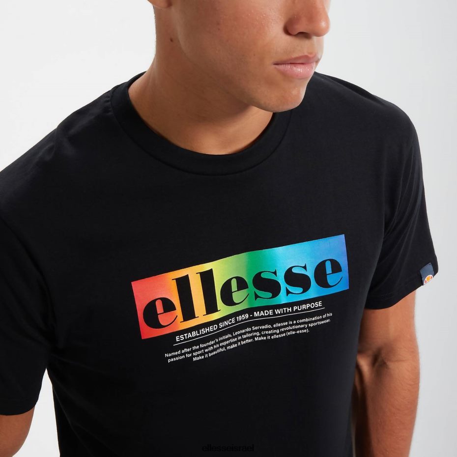 Ellesse הַלבָּשָׁה שָׁחוֹר גברים טי אלגריו 8T0ZPV358