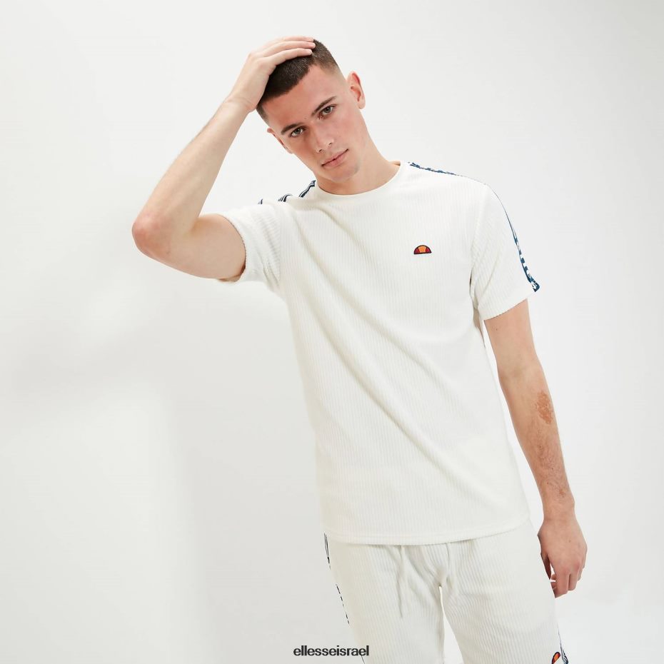 Ellesse הַלבָּשָׁה צבע קרם גברים טי מדורי 8T0ZPV363