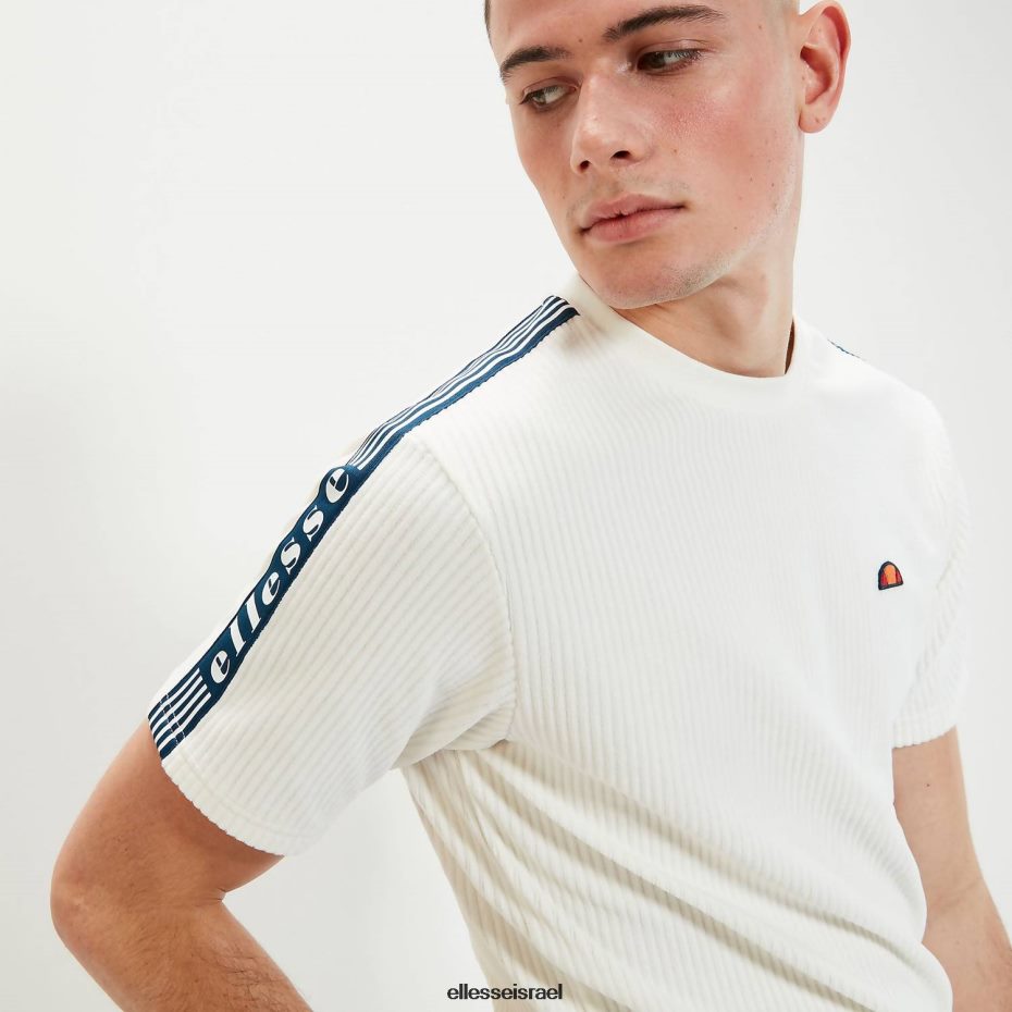 Ellesse הַלבָּשָׁה צבע קרם גברים טי מדורי 8T0ZPV363