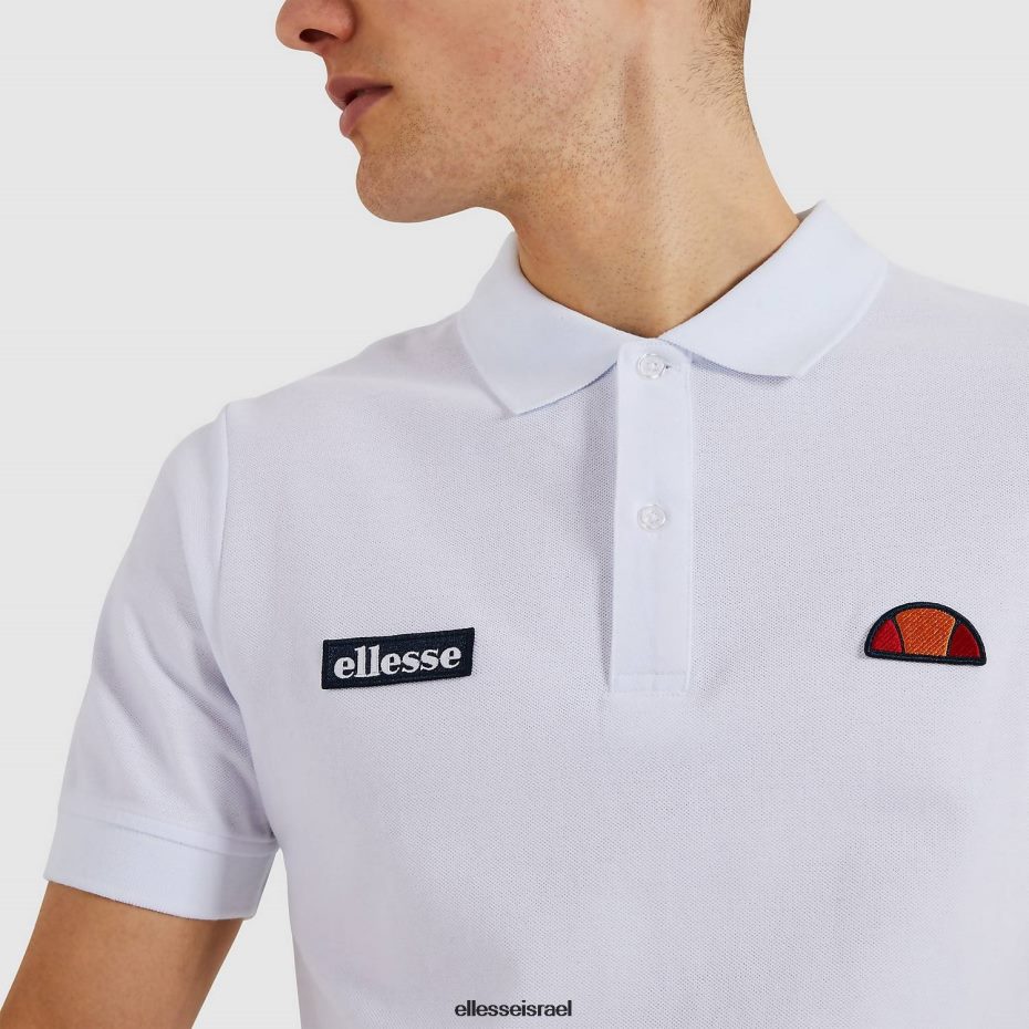 Ellesse הַלבָּשָׁה לבן גברים חולצת פולו של מונטורה 8T0ZPV382
