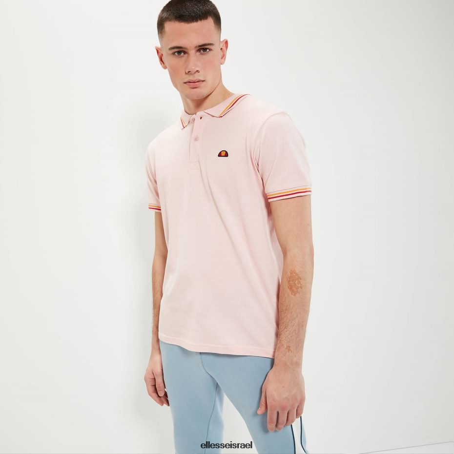 Ellesse הַלבָּשָׁה וָרוֹד גברים חולצת פולו רוקס 8T0ZPV389