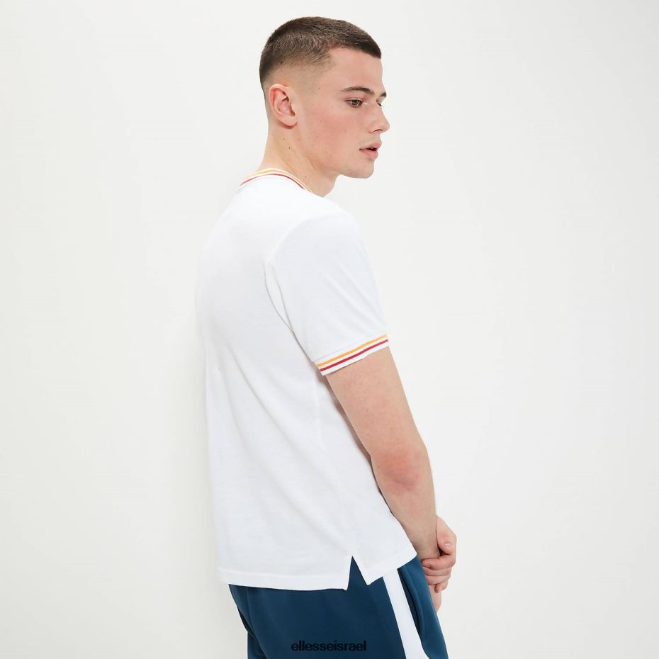 Ellesse הַלבָּשָׁה לבן גברים חולצת פולו רוקס 8T0ZPV390