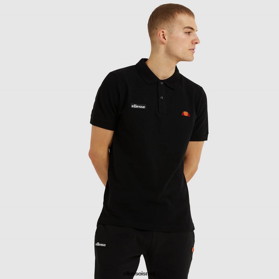 Ellesse הַלבָּשָׁה שָׁחוֹר גברים חולצת פולו של מונטורה 8T0ZPV391