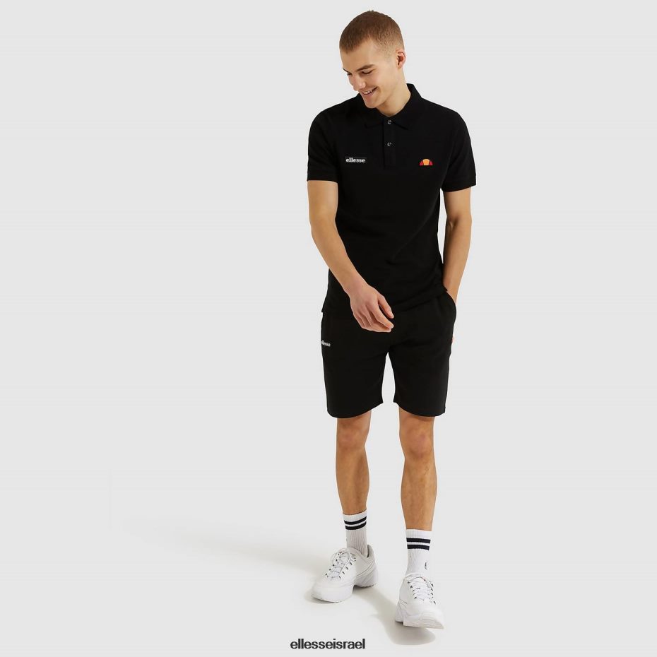 Ellesse הַלבָּשָׁה שָׁחוֹר גברים חולצת פולו של מונטורה 8T0ZPV391