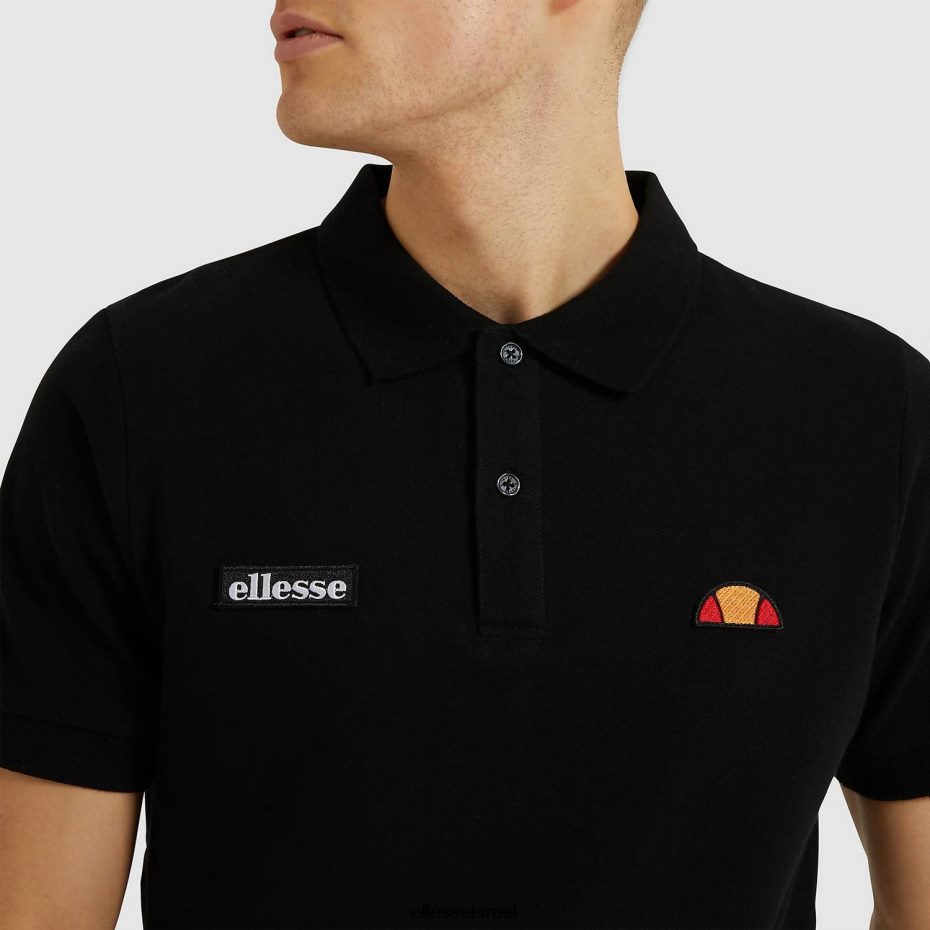 Ellesse הַלבָּשָׁה שָׁחוֹר גברים חולצת פולו של מונטורה 8T0ZPV391