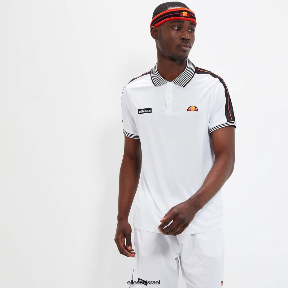 Ellesse הַלבָּשָׁה לבן גברים פולו ברמה 8T0ZPV399