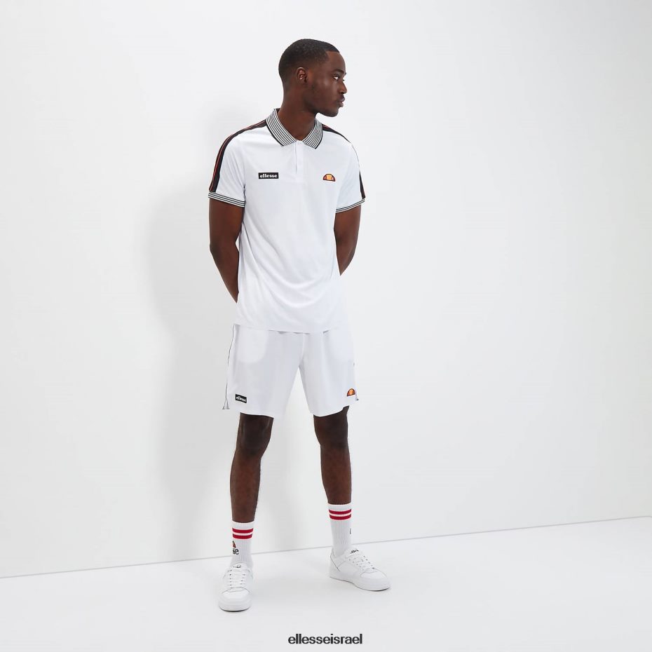 Ellesse הַלבָּשָׁה לבן גברים פולו ברמה 8T0ZPV399