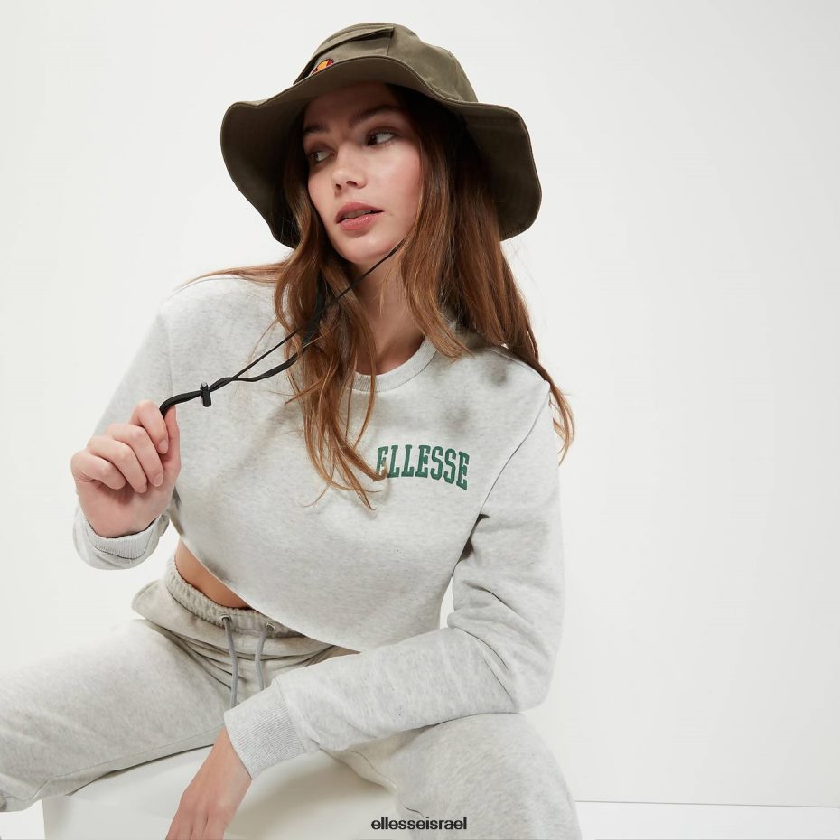 Ellesse הַלבָּשָׁה חוואר אפור בהיר נשים סווטשירט קנליאו קרופ 8T0ZPV41