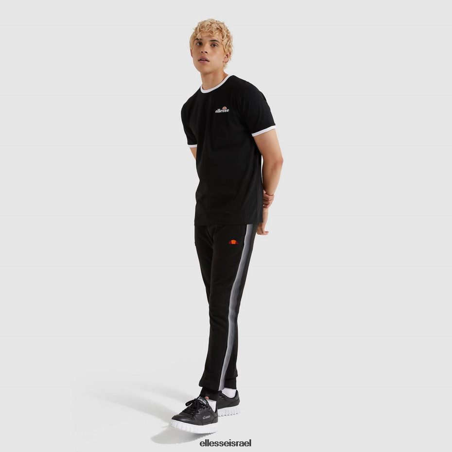 Ellesse הַלבָּשָׁה שָׁחוֹר גברים מכנסי ריצה של איילו 8T0ZPV415