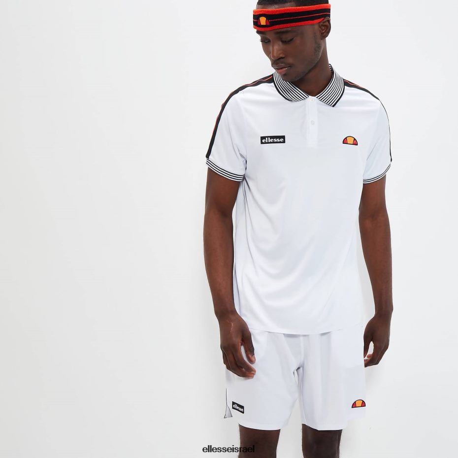 Ellesse הַלבָּשָׁה לבן גברים קצר קבוע 8T0ZPV423