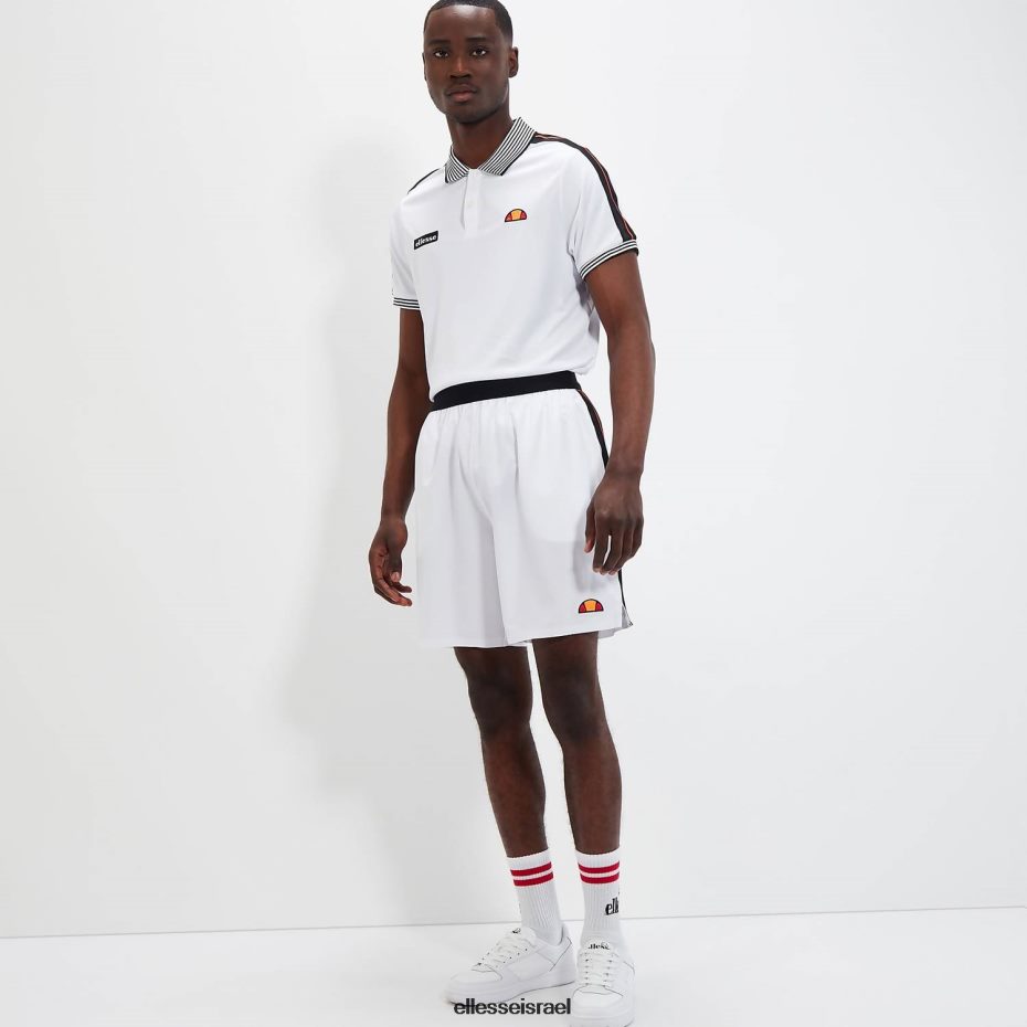 Ellesse הַלבָּשָׁה לבן גברים קצר קבוע 8T0ZPV423