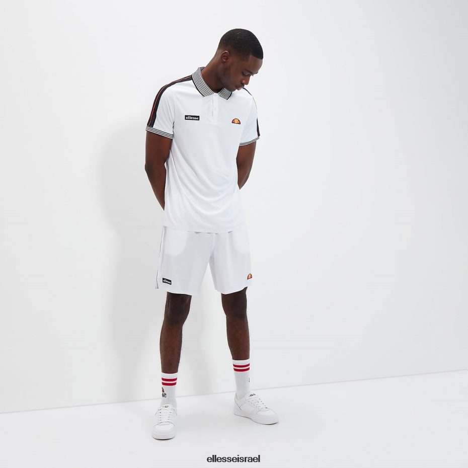 Ellesse הַלבָּשָׁה לבן גברים קצר קבוע 8T0ZPV423