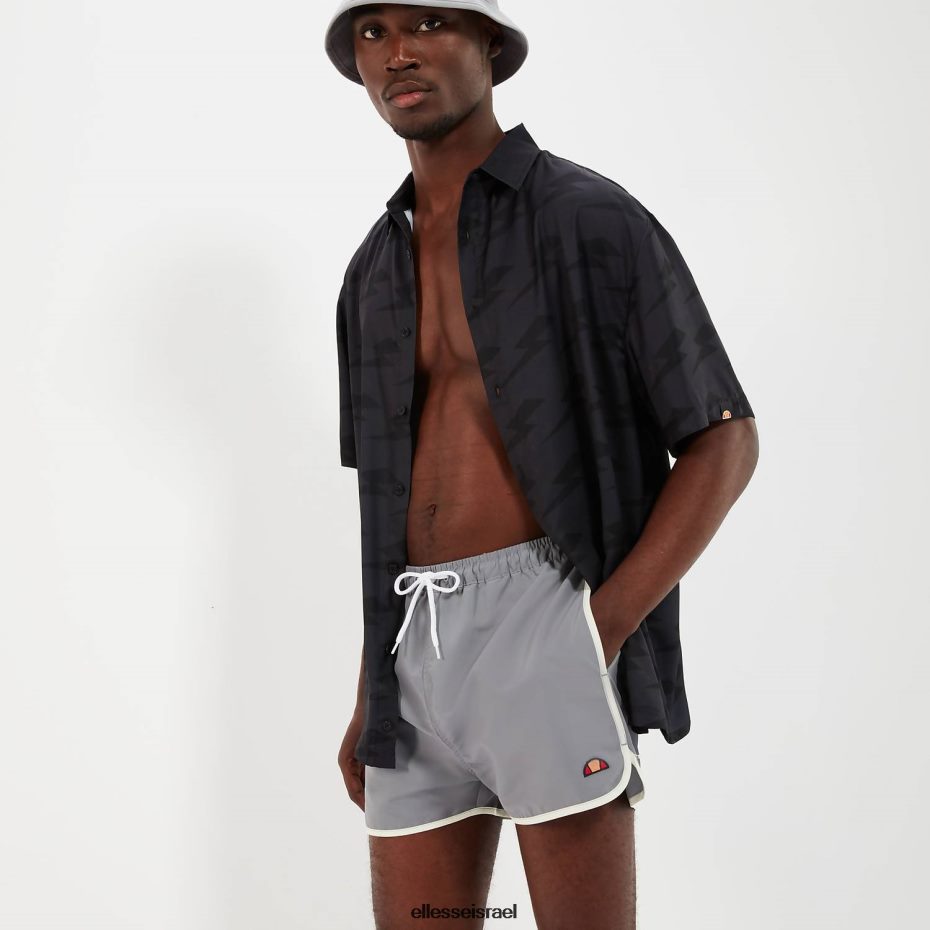 Ellesse הַלבָּשָׁה אפור גברים ביתנים שוחים קצרים 8T0ZPV452