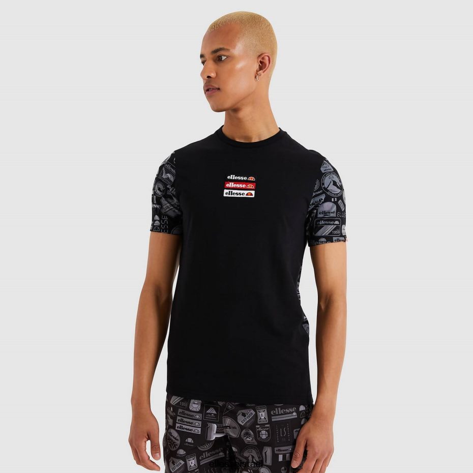 Ellesse הַלבָּשָׁה שָׁחוֹר גברים טי חירונה 8T0ZPV475