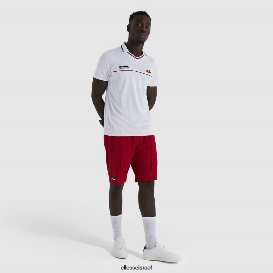 Ellesse הַלבָּשָׁה לבן גברים חולצת פולו קרוז 8T0ZPV476
