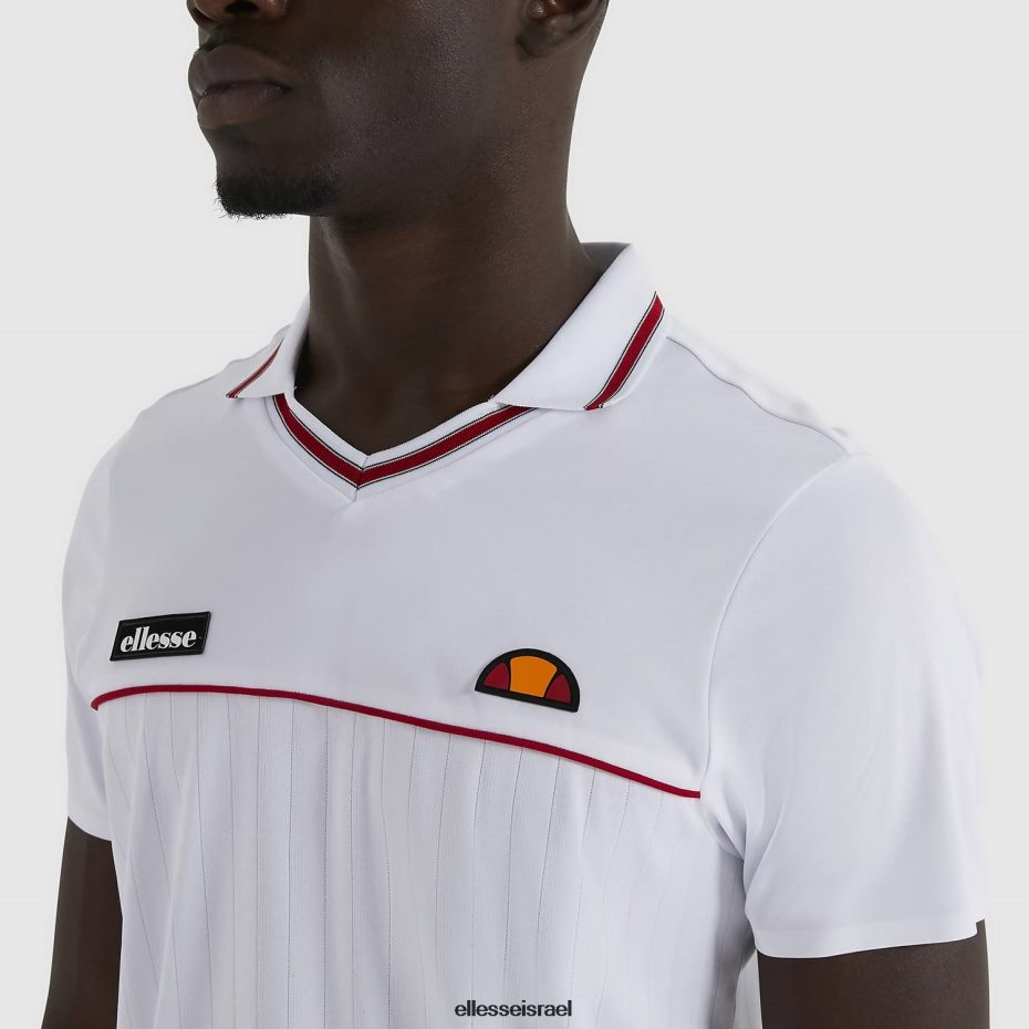 Ellesse הַלבָּשָׁה לבן גברים חולצת פולו קרוז 8T0ZPV476