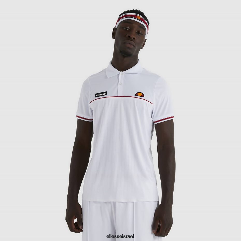 Ellesse הַלבָּשָׁה לבן גברים חולצת פולו לין 8T0ZPV477
