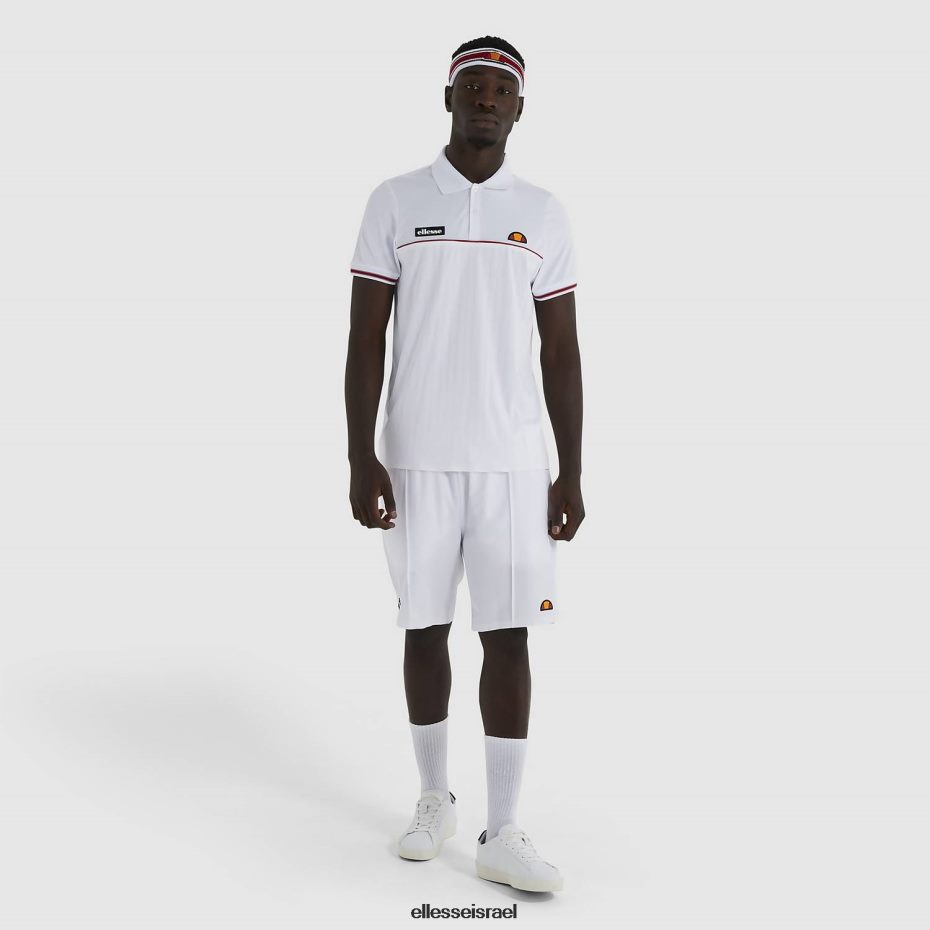 Ellesse הַלבָּשָׁה לבן גברים חולצת פולו לין 8T0ZPV477