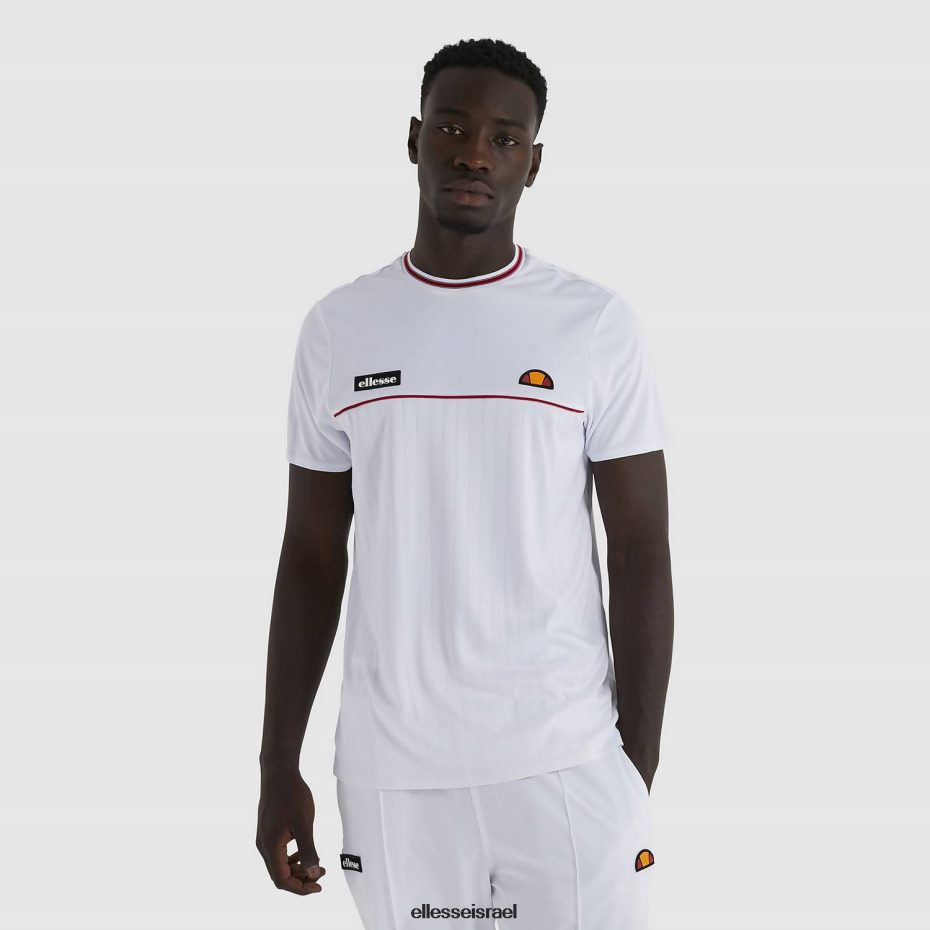 Ellesse הַלבָּשָׁה לבן גברים חולצת טריקו של אהרון 8T0ZPV479