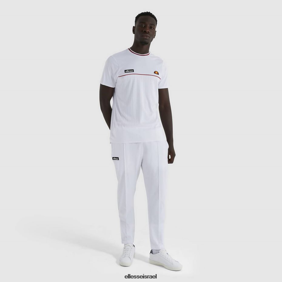 Ellesse הַלבָּשָׁה לבן גברים חולצת טריקו של אהרון 8T0ZPV479