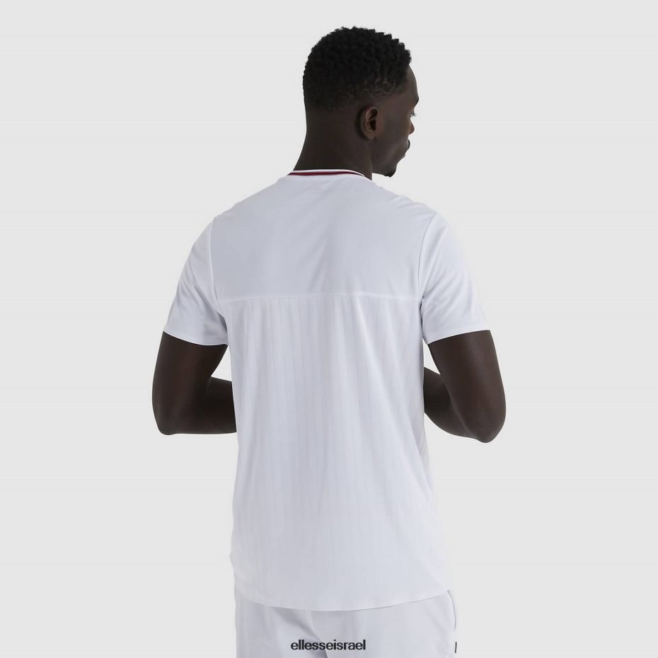 Ellesse הַלבָּשָׁה לבן גברים חולצת טריקו של אהרון 8T0ZPV479