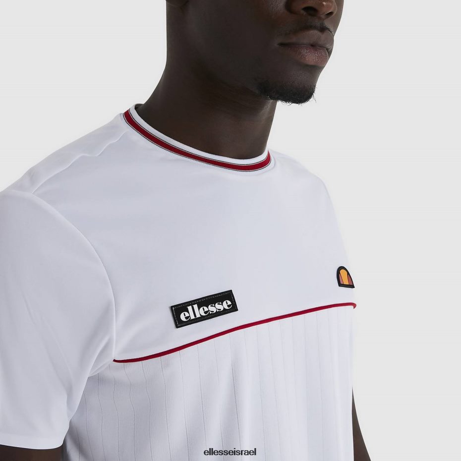 Ellesse הַלבָּשָׁה לבן גברים חולצת טריקו של אהרון 8T0ZPV479