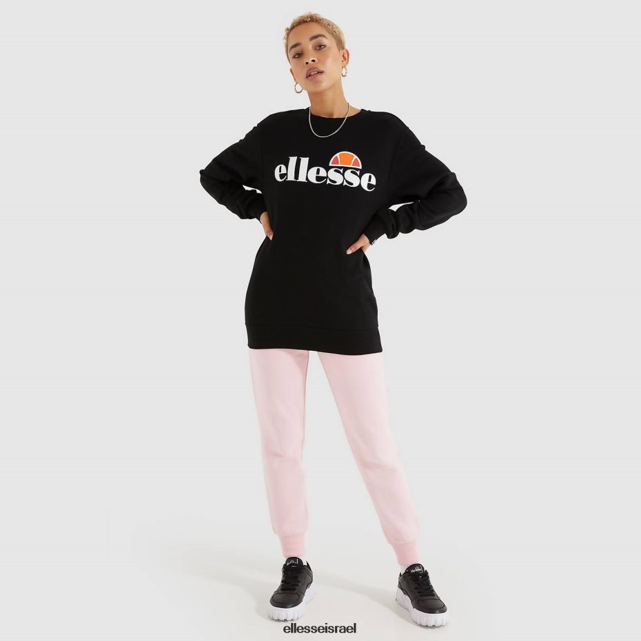 Ellesse הַלבָּשָׁה שָׁחוֹר נשים סווטשירט אגטה 8T0ZPV47