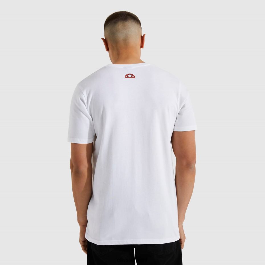 Ellesse הַלבָּשָׁה לבן גברים חולצת סייבר לא מתאימה 8T0ZPV480