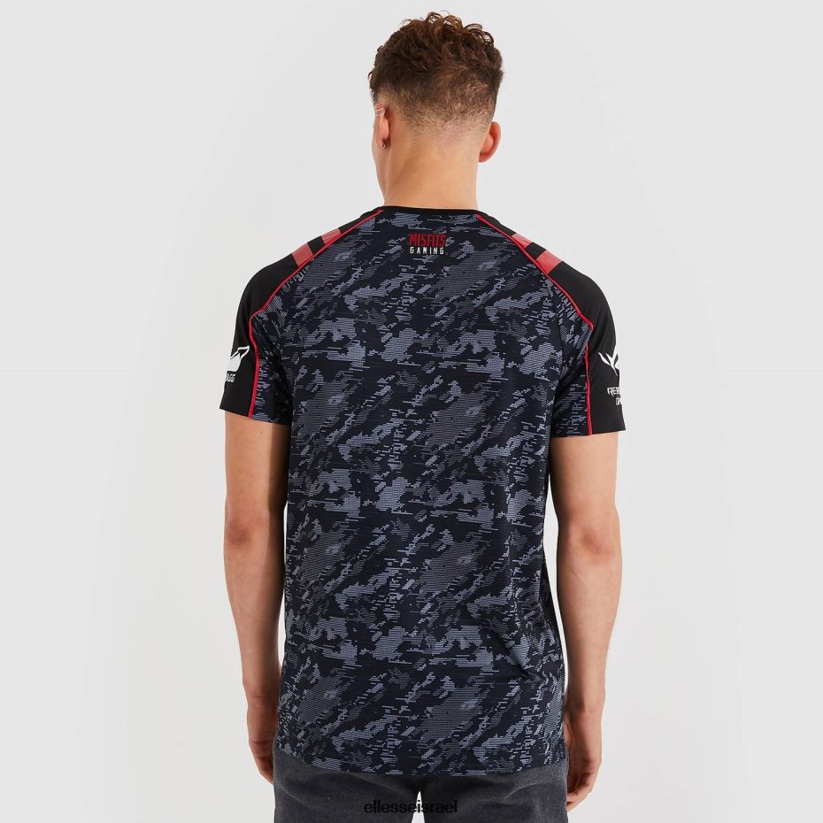 Ellesse הַלבָּשָׁה שָׁחוֹר גברים טי תקלה 8T0ZPV482