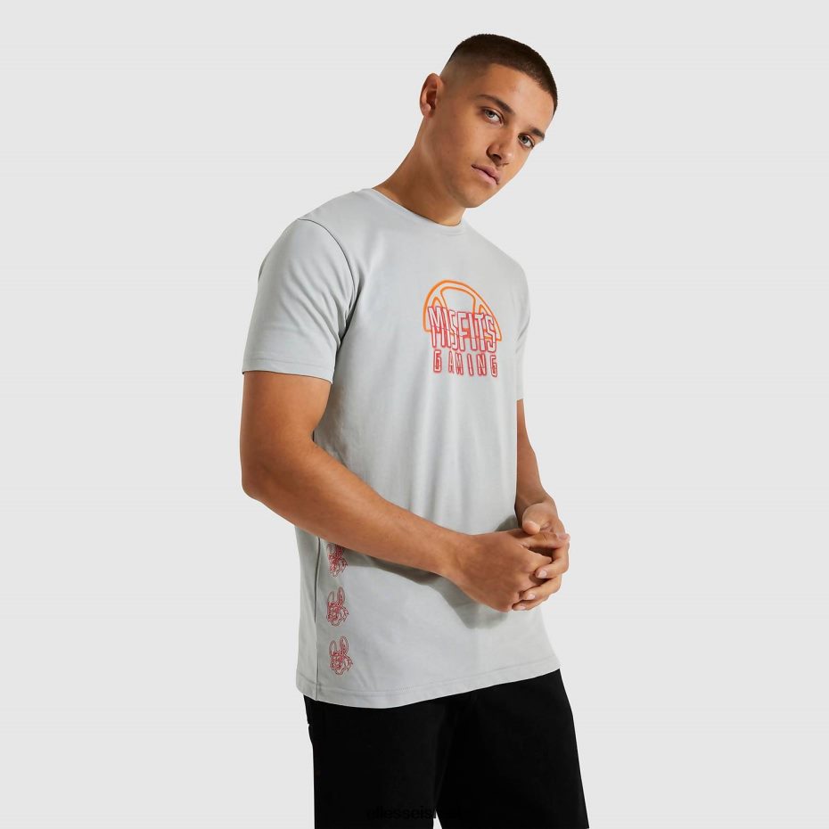 Ellesse הַלבָּשָׁה אפור גברים לא מתאים לחולצה קטנה 8T0ZPV483