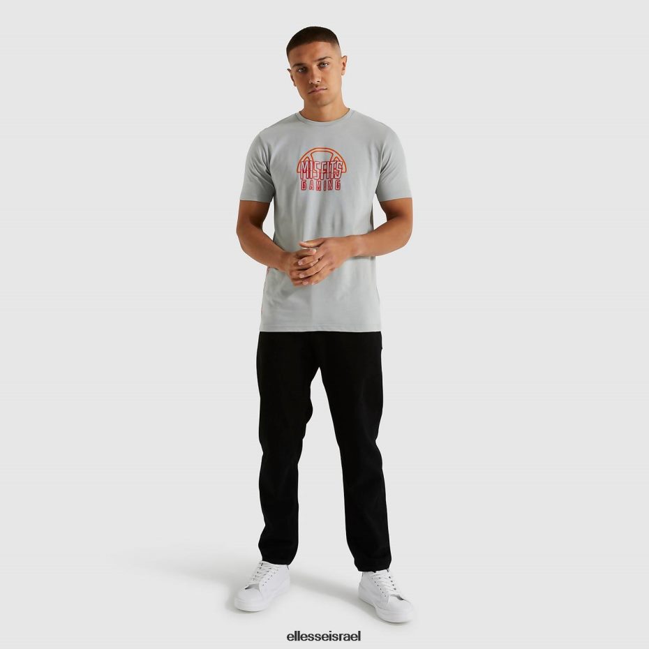 Ellesse הַלבָּשָׁה אפור גברים לא מתאים לחולצה קטנה 8T0ZPV483