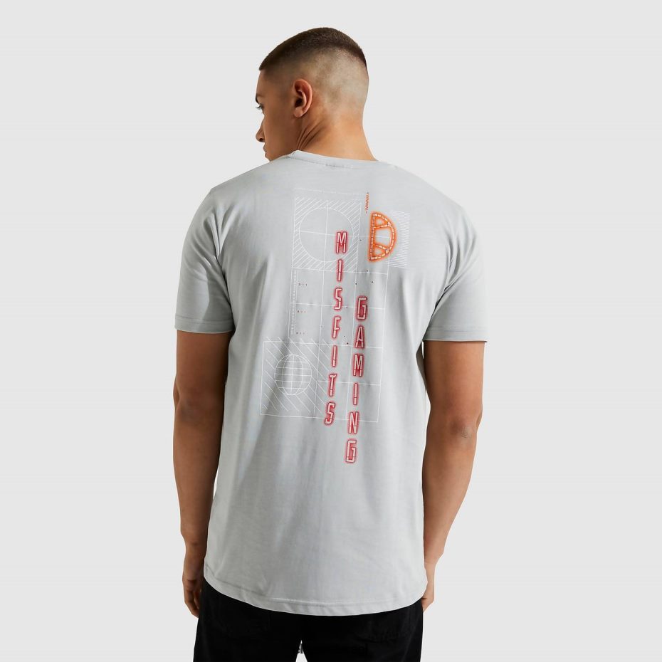 Ellesse הַלבָּשָׁה אפור גברים לא מתאים לחולצה קטנה 8T0ZPV483