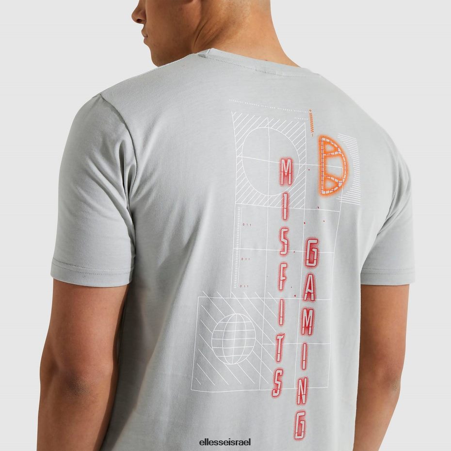 Ellesse הַלבָּשָׁה אפור גברים לא מתאים לחולצה קטנה 8T0ZPV483