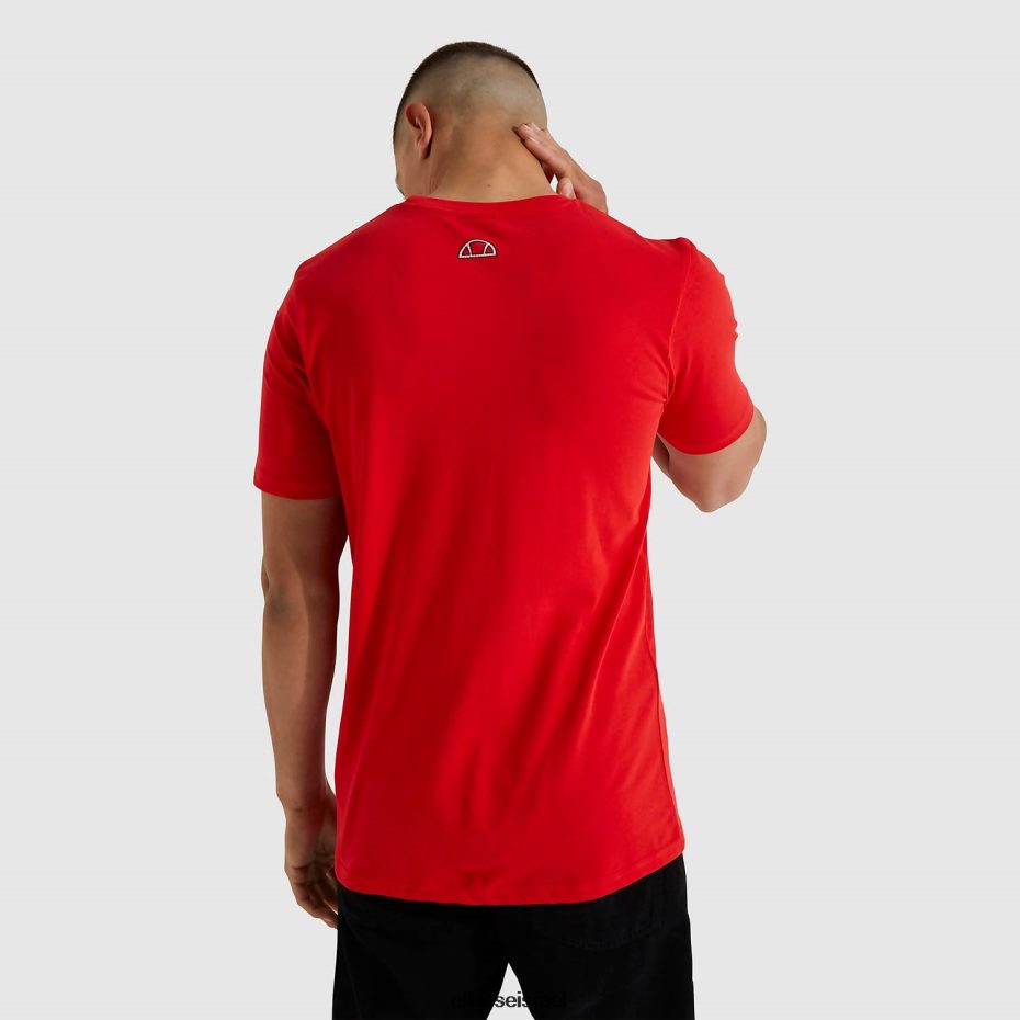 Ellesse הַלבָּשָׁה אָדוֹם גברים חולצת סייבר לא מתאימה 8T0ZPV484