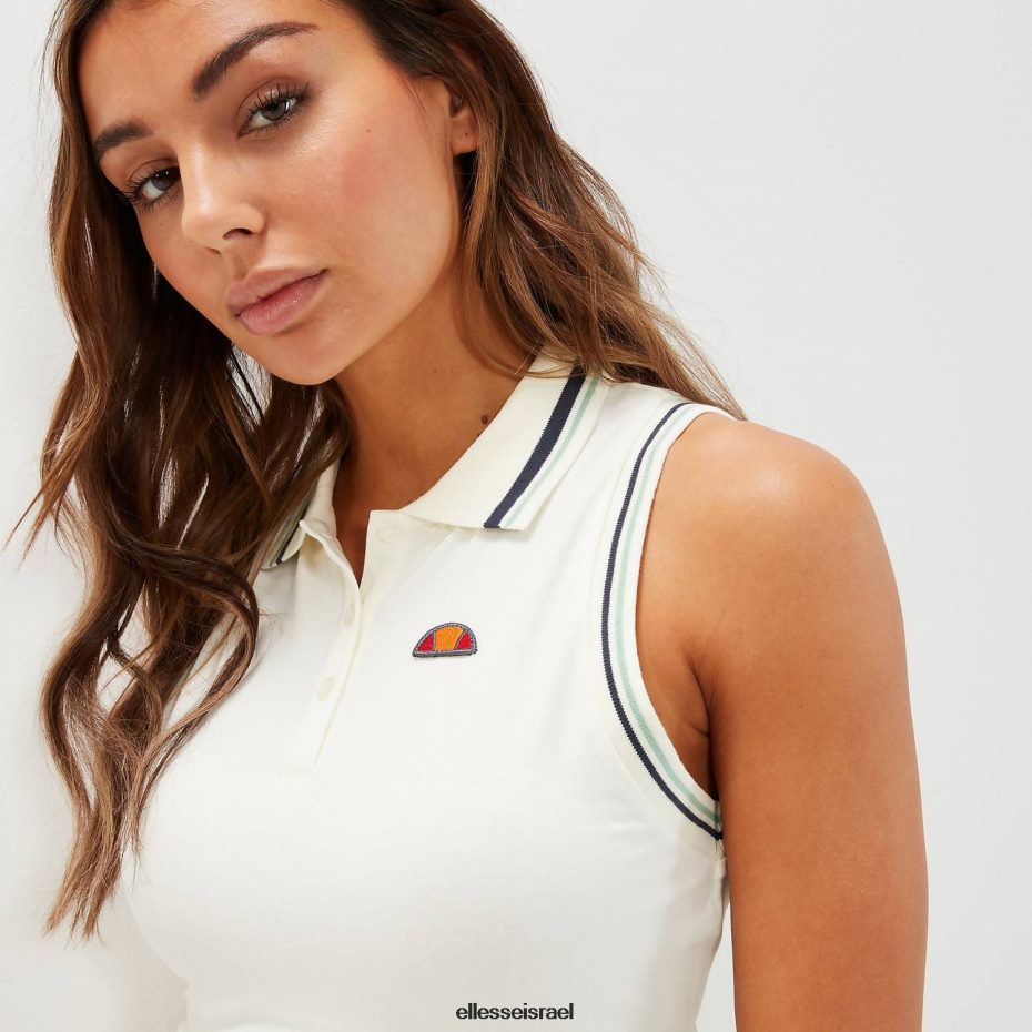 Ellesse הַלבָּשָׁה צבע קרם נשים וילאט קרופ אפוד 8T0ZPV52