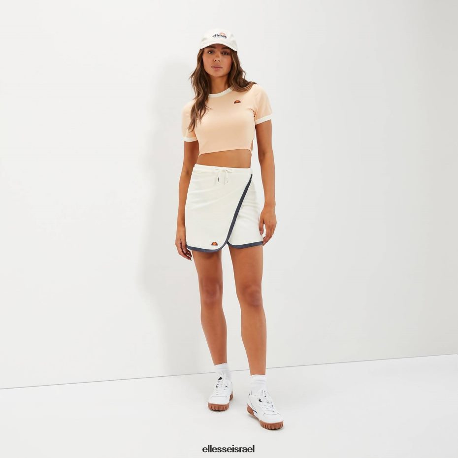 Ellesse הַלבָּשָׁה כתום בהיר נשים חולצת טריקו קצוצה צ'י 8T0ZPV55