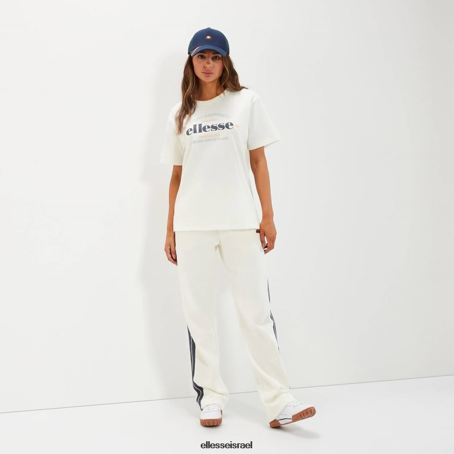 Ellesse הַלבָּשָׁה צבע קרם נשים חולצת טי אוברסייז של טובו 8T0ZPV58