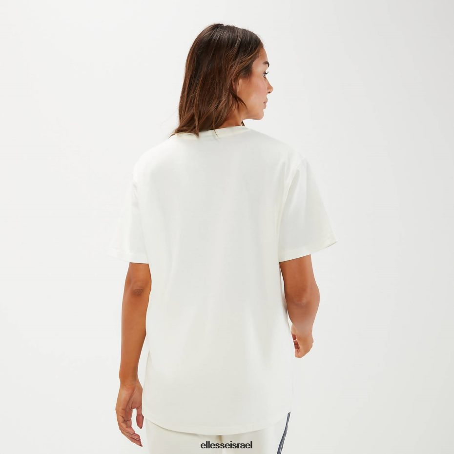 Ellesse הַלבָּשָׁה צבע קרם נשים חולצת טי אוברסייז של טובו 8T0ZPV58