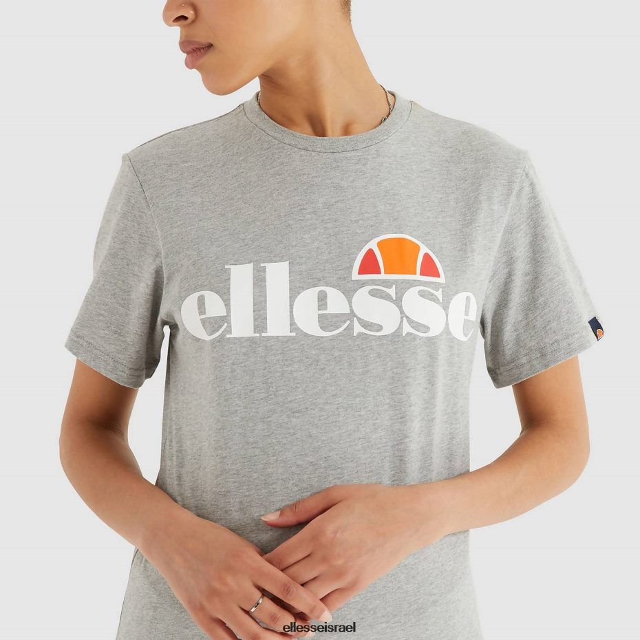 Ellesse הַלבָּשָׁה חוואר אפור נשים חולצת טריקו של אלבני 8T0ZPV60