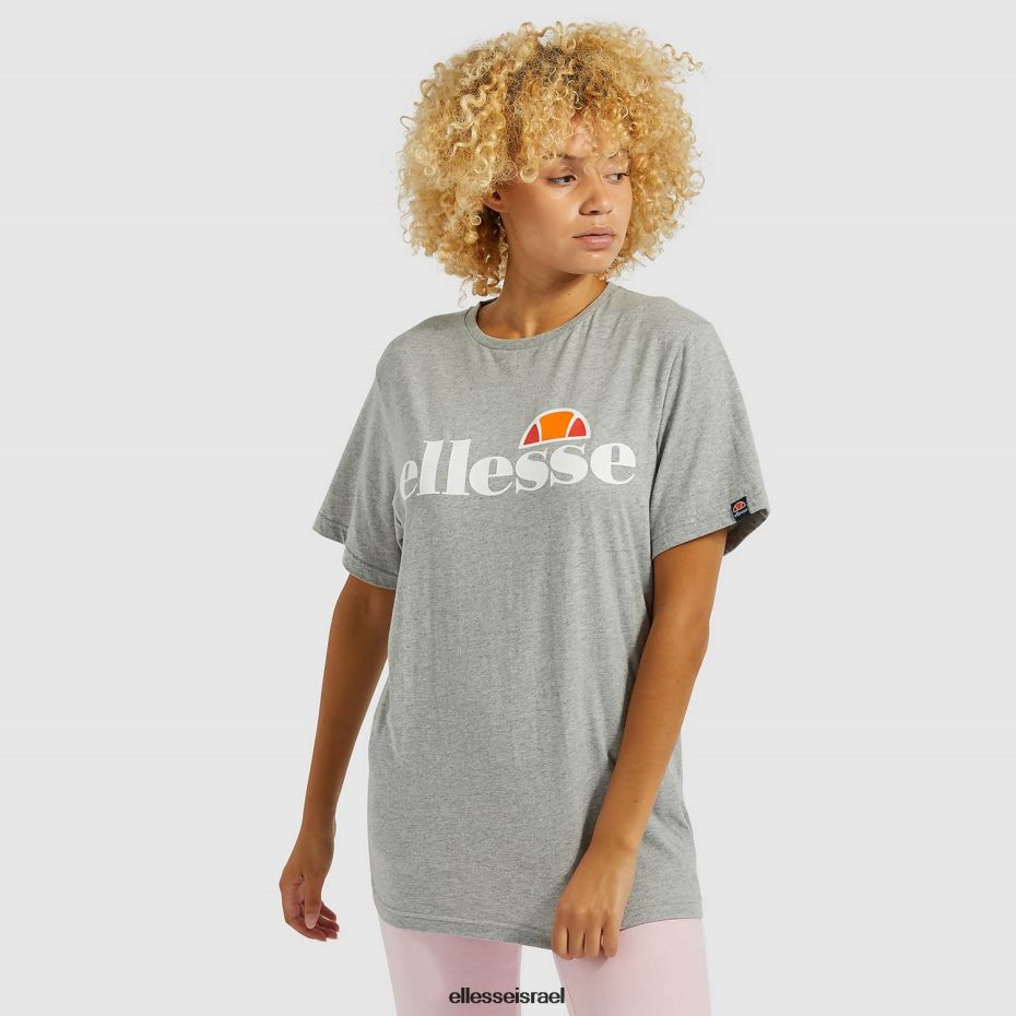 Ellesse הַלבָּשָׁה חוואר אפור נשים חולצת טריקו של אלבני 8T0ZPV60