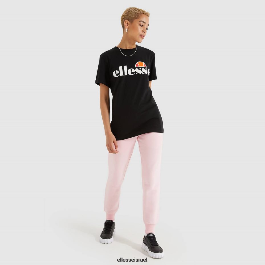 Ellesse הַלבָּשָׁה פֶּחָם אֶבֶן נשים חולצת טריקו של אלבני שחורה 8T0ZPV61