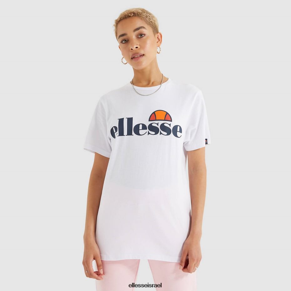 Ellesse הַלבָּשָׁה לבן נשים חולצת טריקו של אלבני 8T0ZPV62