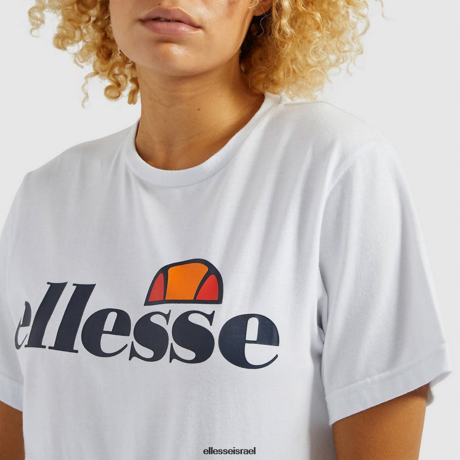 Ellesse הַלבָּשָׁה לבן נשים חולצת טריקו של אלבני 8T0ZPV62