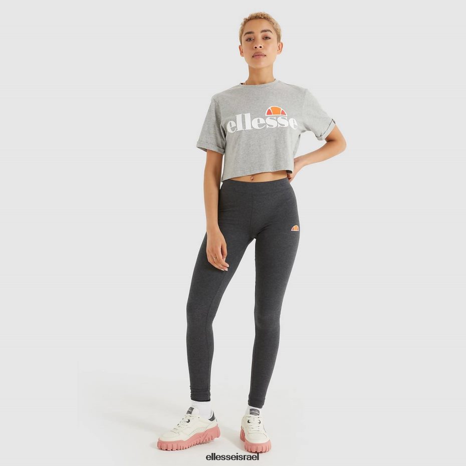 Ellesse הַלבָּשָׁה חוואר אפור נשים חולצת טריקו קצוצה של אלברטה 8T0ZPV69